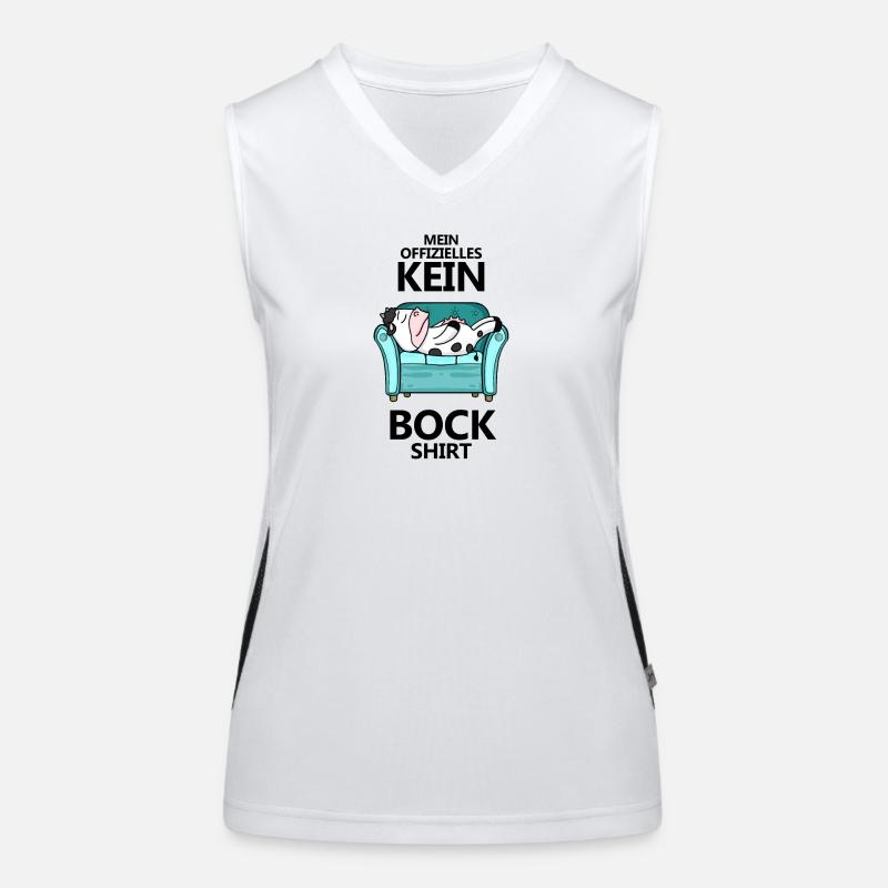 Statement Keine Lust Funktionelles Kontrast-Tank Top für Frauen