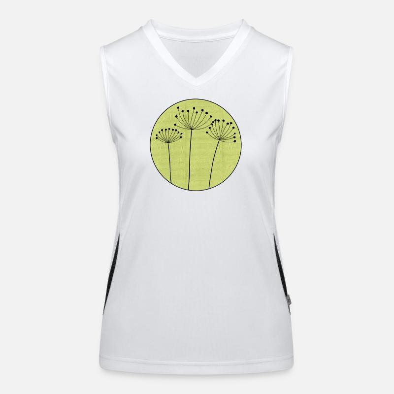 Fleur séchée Minimale Débardeur respirant contrasté Femme