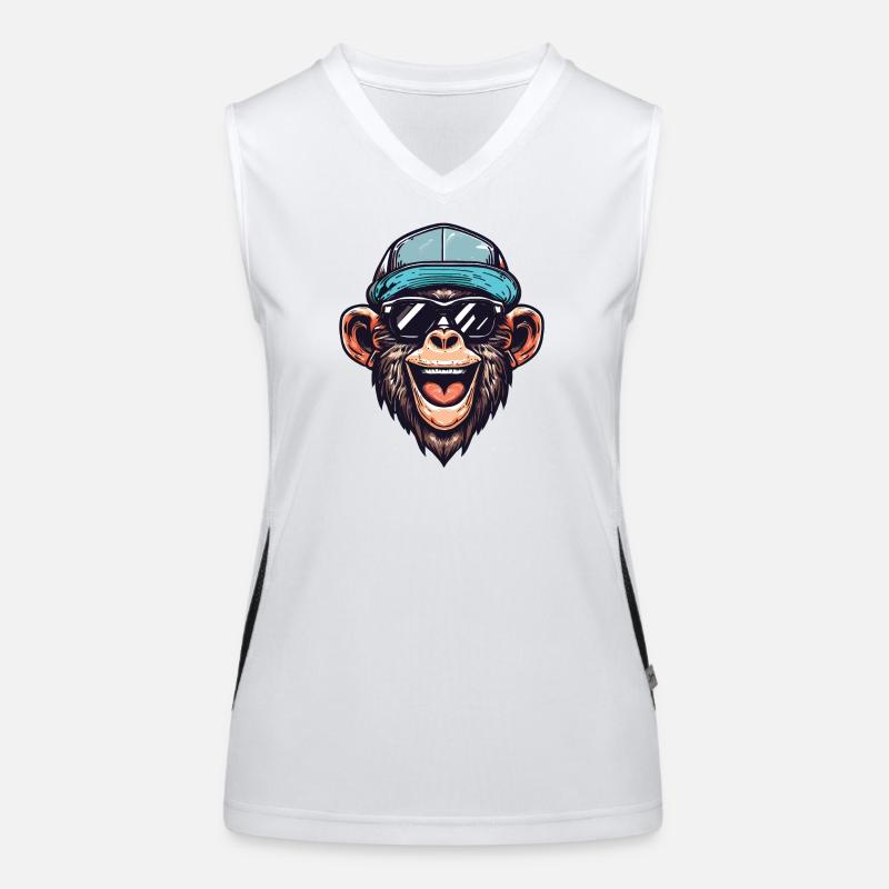 Funny Monkey Women's Functional Contrast Tank Top