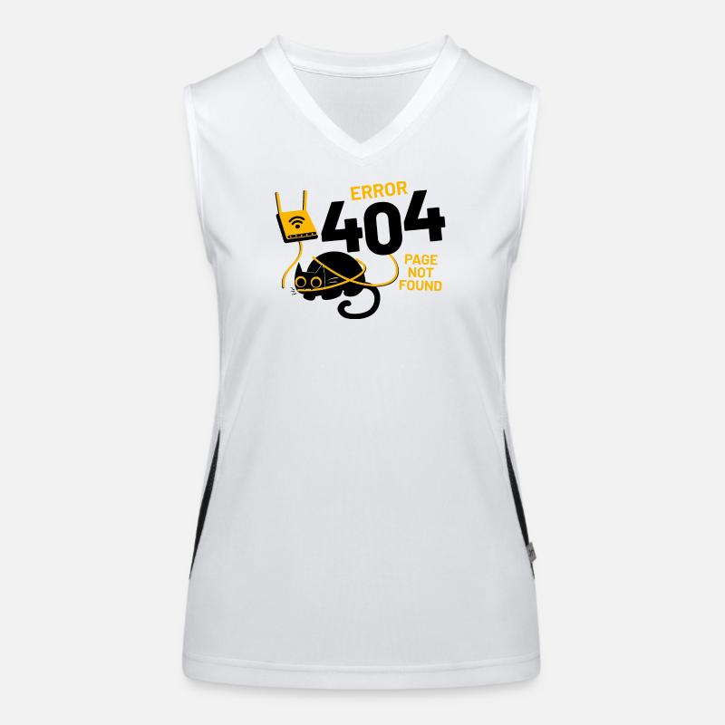 Error 404 Page Not Found Women's Functional Contrast Tank Top