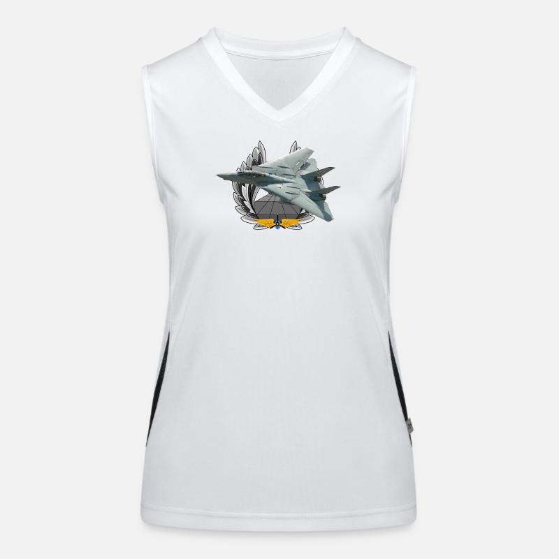 F-14 Tomcat Funktionelles Kontrast-Tank Top für Frauen