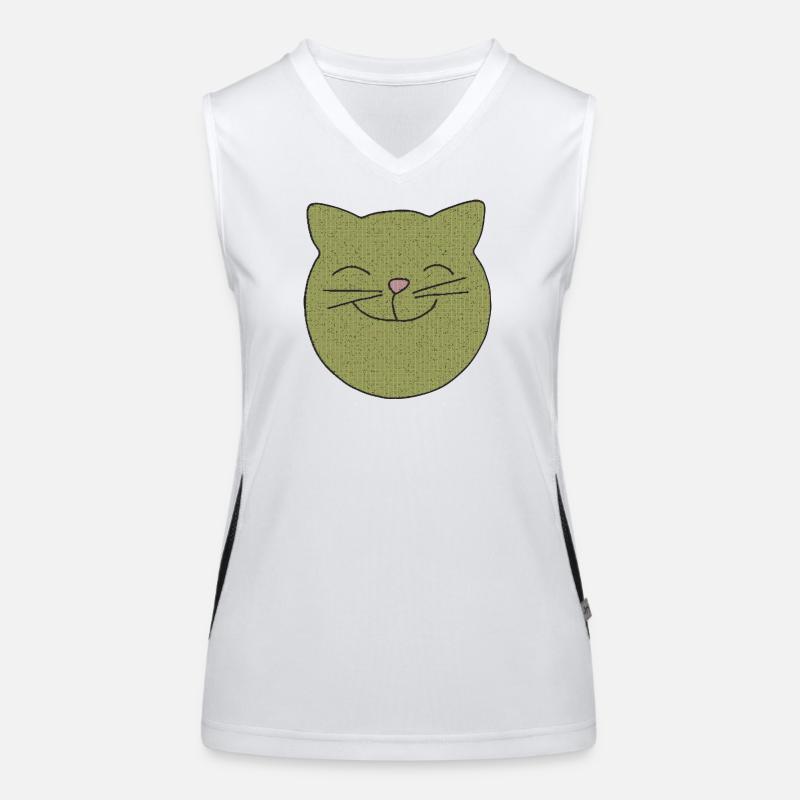 Rires de chat Débardeur respirant contrasté Femme