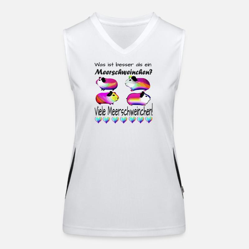 Besser als ein Meerschweinchen regenbogenfarben Funktionelles Kontrast-Tank Top für Frauen