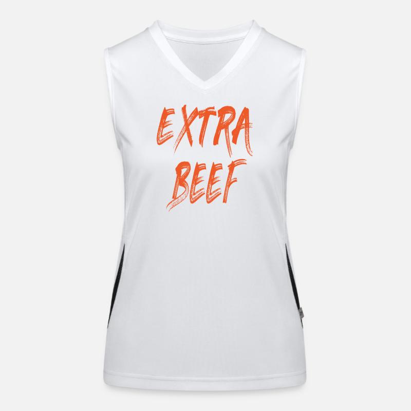 Das Extra Rindfleisch Funktionelles Kontrast-Tank Top für Frauen