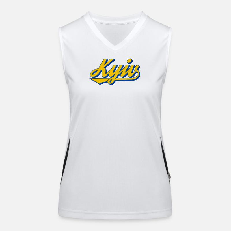 Kyiv Lettering Retro Look Women's Functional Contrast Tank Top