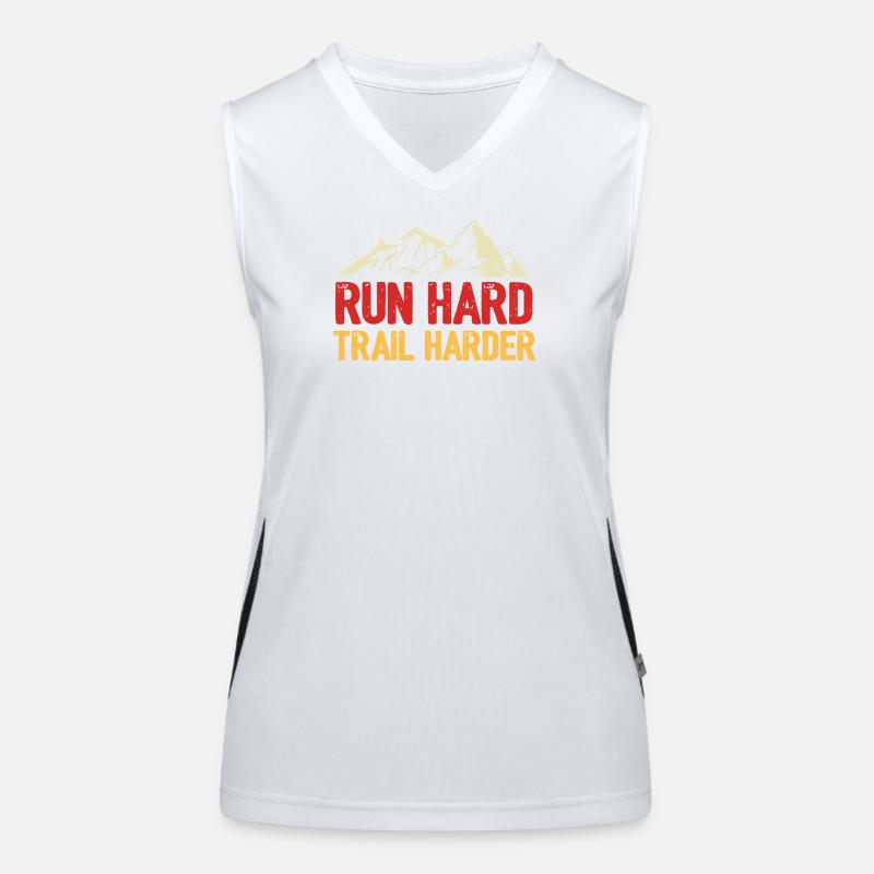 Run Hard. Trail Harder. Women's Functional Contrast Tank Top