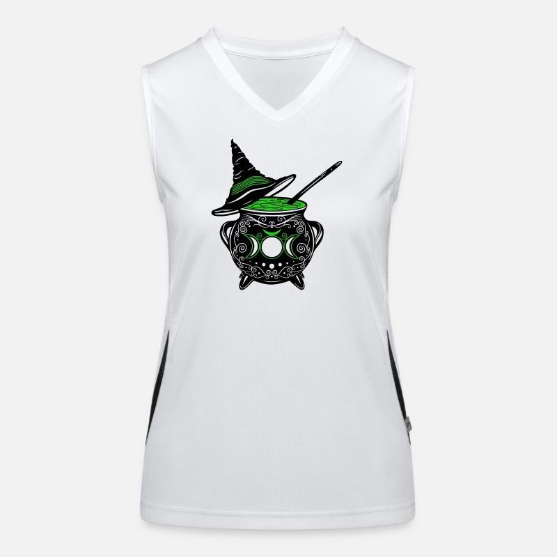 Witch's Cauldron Witch's Hat Witches Walpurgis Night Women's Functional Contrast Tank Top