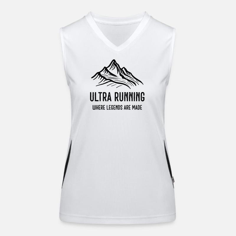 Ultra Running - Where Legends Are Made Women's Functional Contrast Tank Top