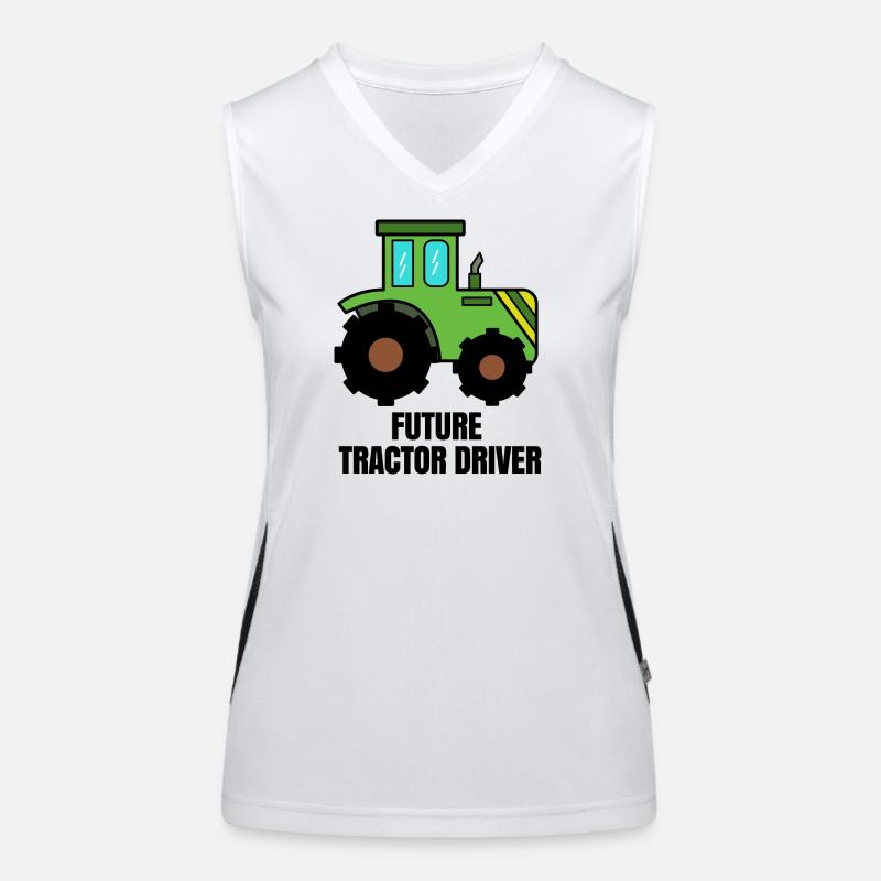 Biobauer Tractor Motor Vehicle Tractor Statement Women's Functional Contrast Tank Top