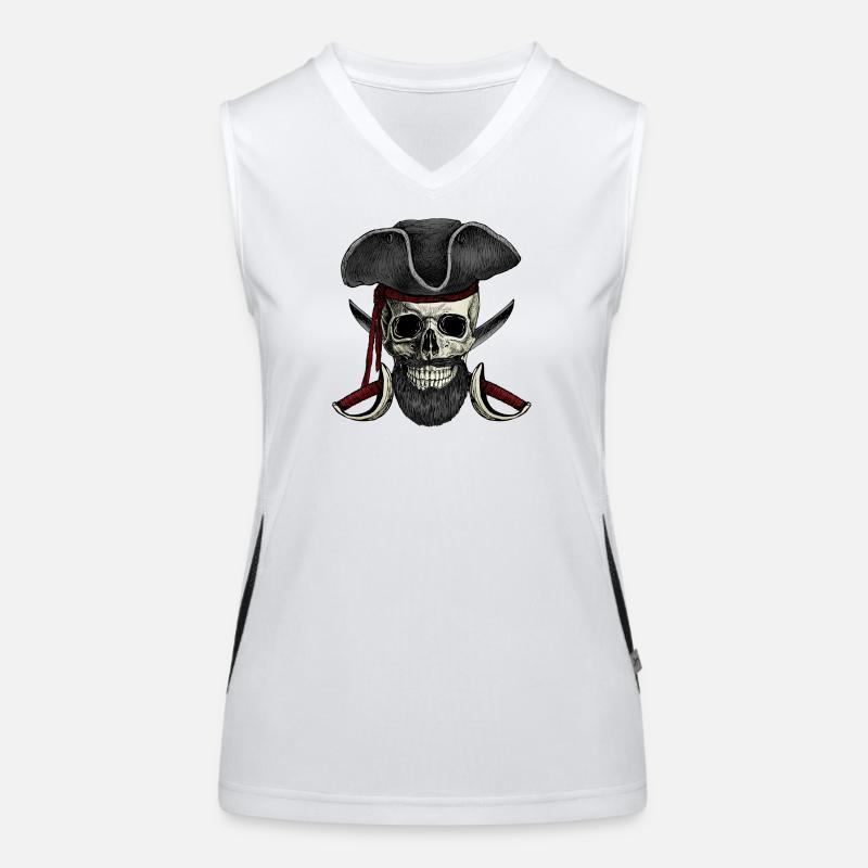 pirate, privateer, buccaneer, buccaneer Women's Functional Contrast Tank Top