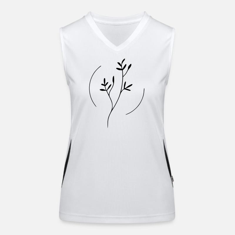 Branch in a circle Women's Functional Contrast Tank Top