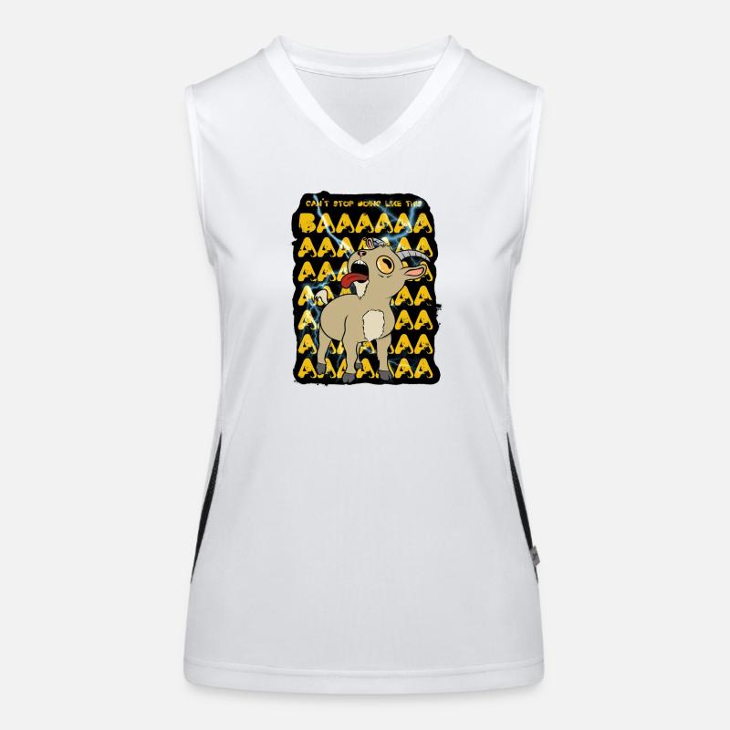 Gewitterziege Funktionelles Kontrast-Tank Top für Frauen