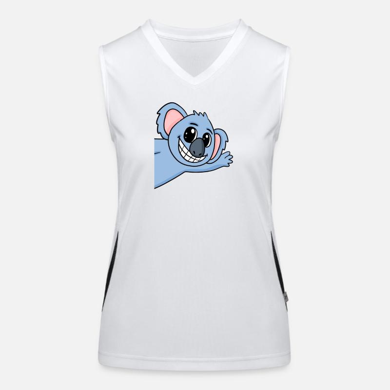 Koala Salutation Salutation Koala Bear Débardeur respirant contrasté Femme