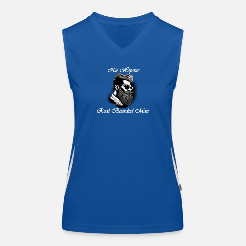 pas de blanc hipster Débardeur respirant contrasté Femme