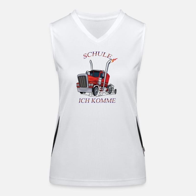 Schule ich komme 2 Funktionelles Kontrast-Tank Top für Frauen