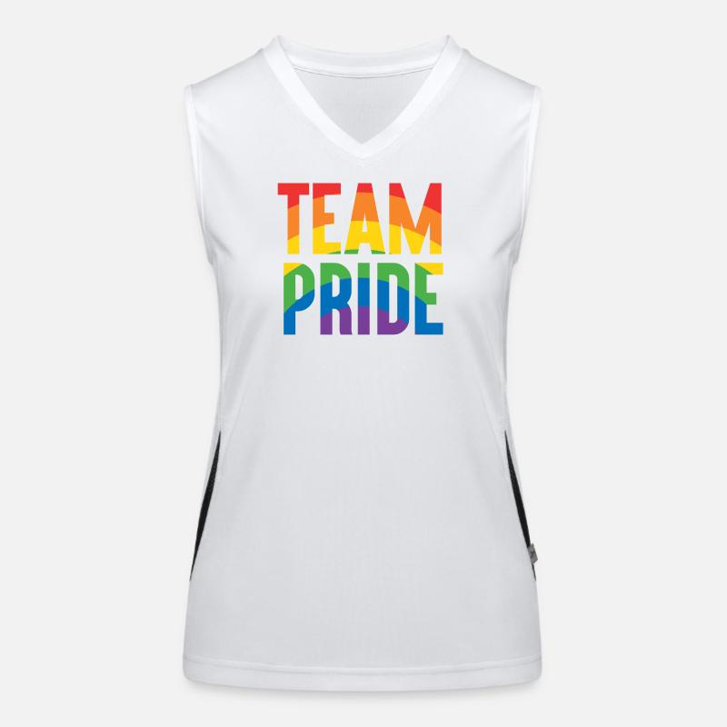 Pride Month LGBT - Team Pride Women's Functional Contrast Tank Top