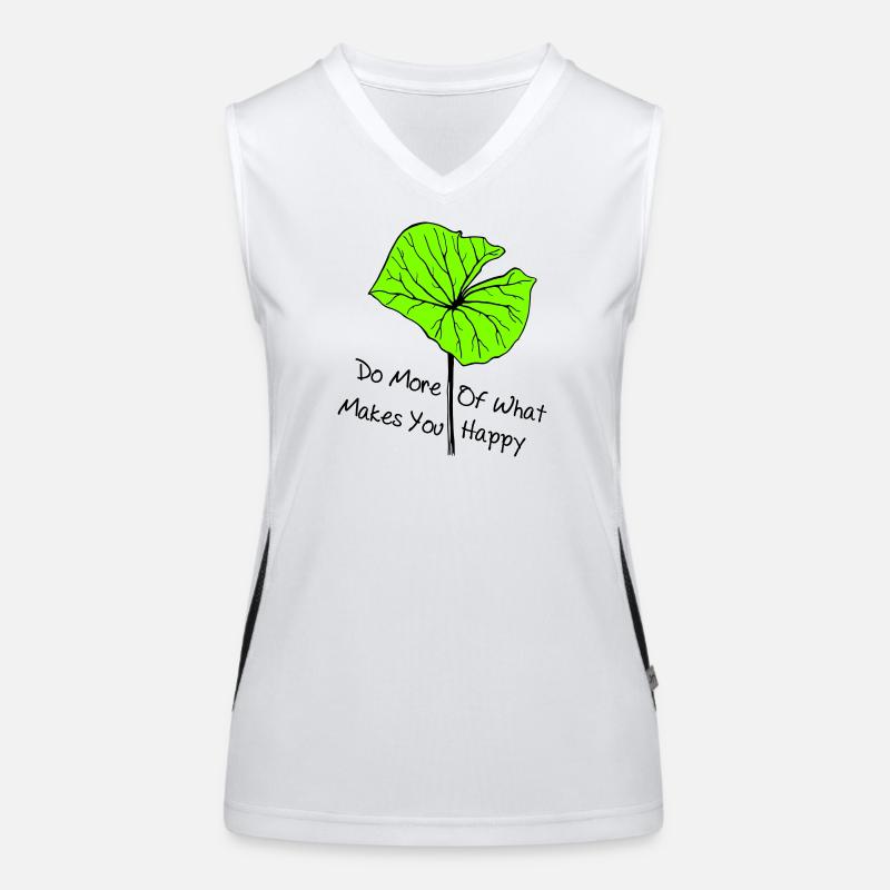be happy, be happy Women's Functional Contrast Tank Top