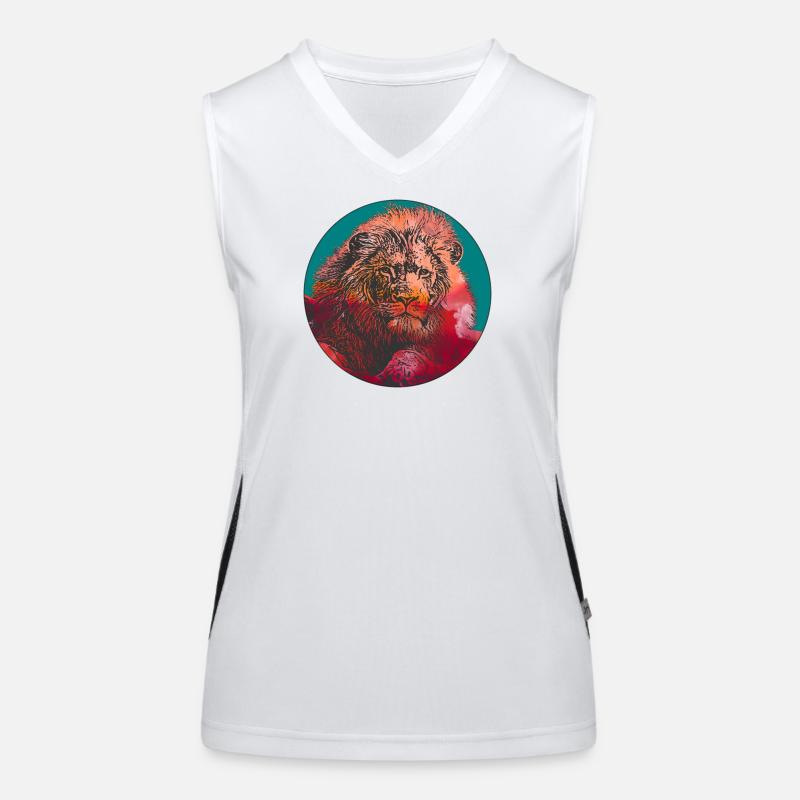 Magnificent lion Women's Functional Contrast Tank Top