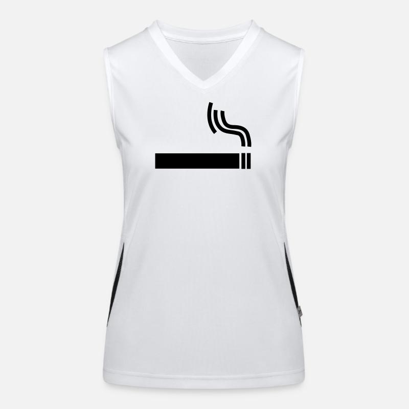Zigarette Cigarette raucherpause Funktionelles Kontrast-Tank Top für Frauen