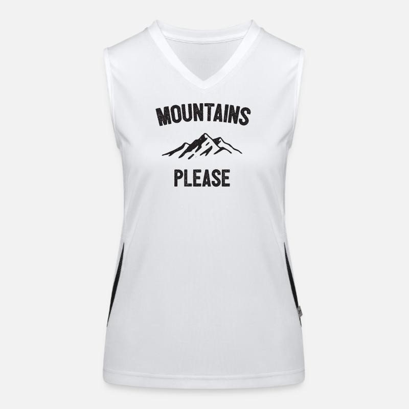 Mountains Please Women's Functional Contrast Tank Top