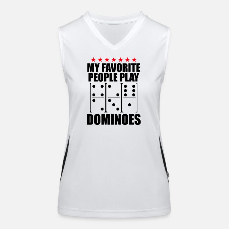 Conception de domino Débardeur respirant contrasté Femme