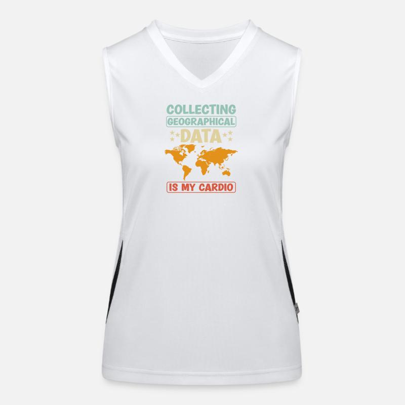 Conception cartographique Débardeur respirant contrasté Femme