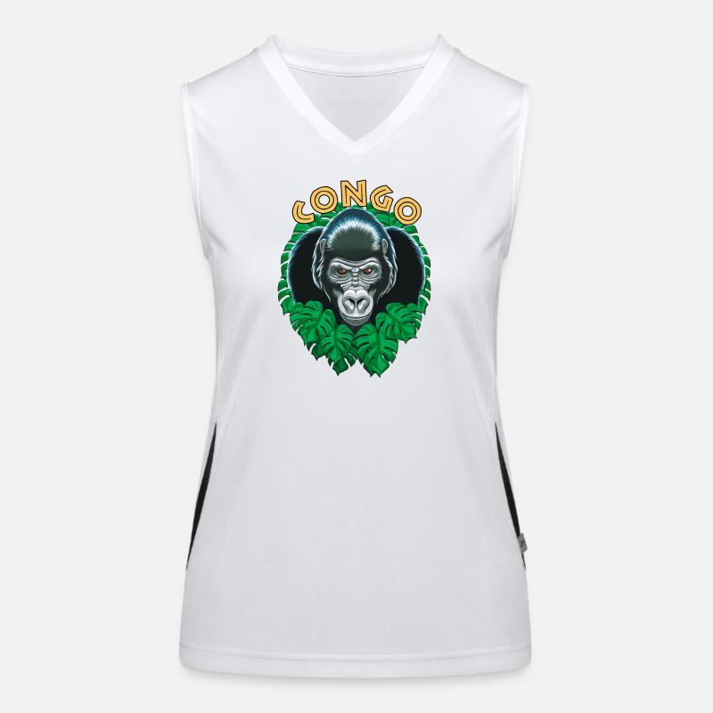 Congo gorilla Women's Functional Contrast Tank Top