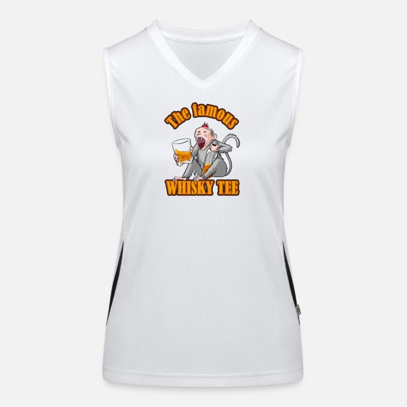Das berühmte Whisky-Tee – Aper'Monkey Edition Funktionelles Kontrast-Tank Top für Frauen
