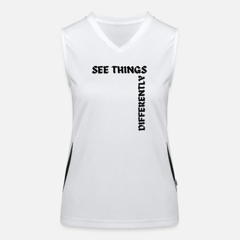 See things differently Funktionelles Kontrast-Tank Top für Frauen