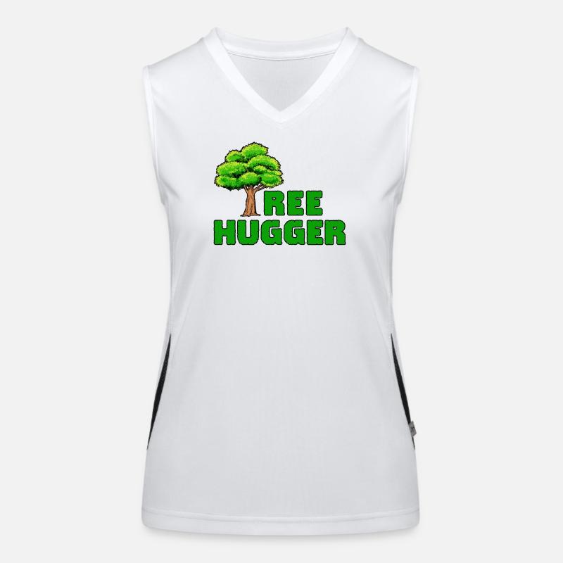 Earth Tree Statement Sustainability Environment Nature Women's Functional Contrast Tank Top