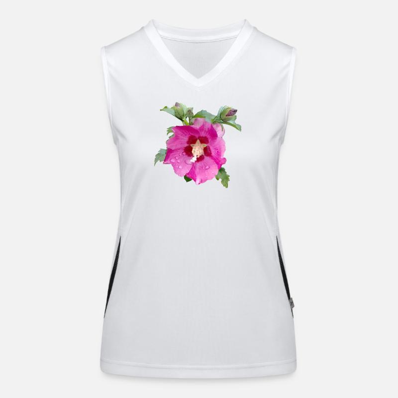 HIBISCUS ROSE Débardeur respirant contrasté Femme