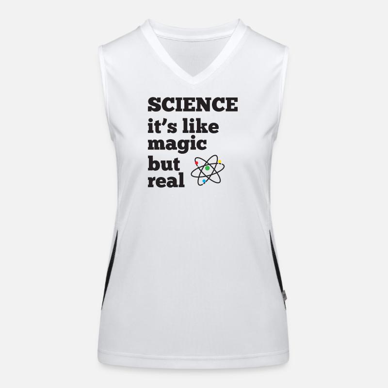 Science - it's like magic but real Women's Functional Contrast Tank Top