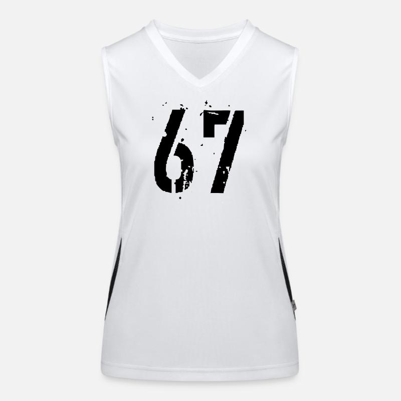 Nummer 67 Funktionelles Kontrast-Tank Top für Frauen