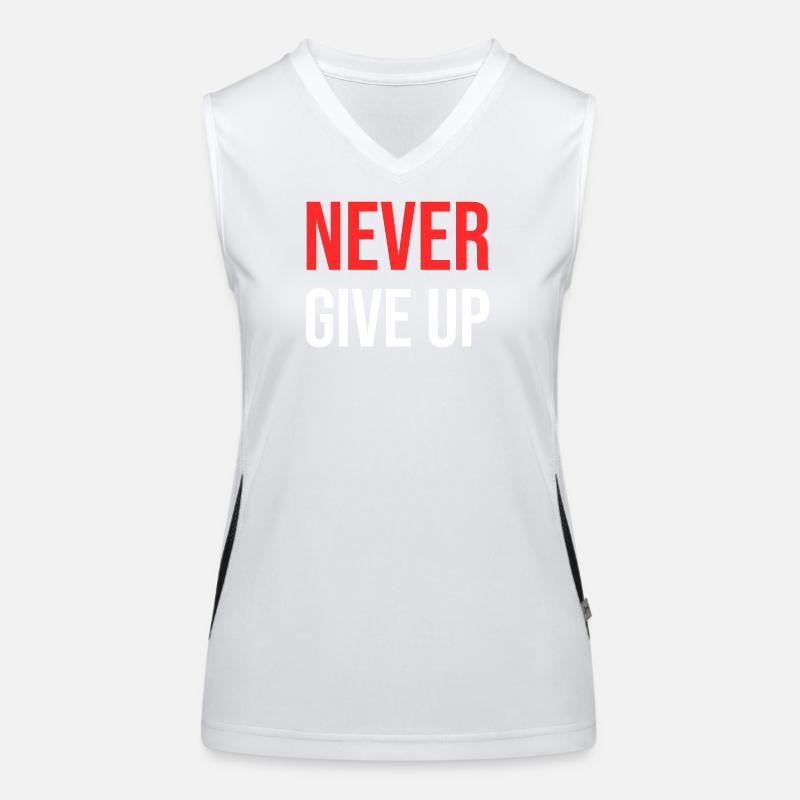 Never Give Up Women's Functional Contrast Tank Top