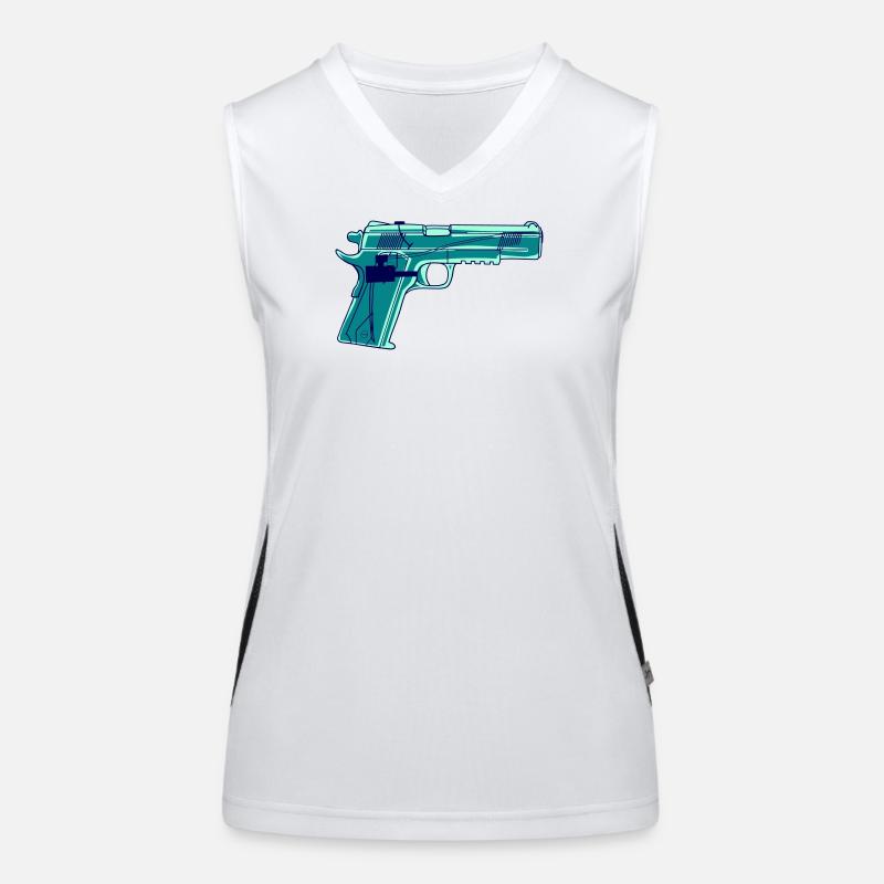 Vector Water Pistol (Color change possible) Women's Functional Contrast Tank Top