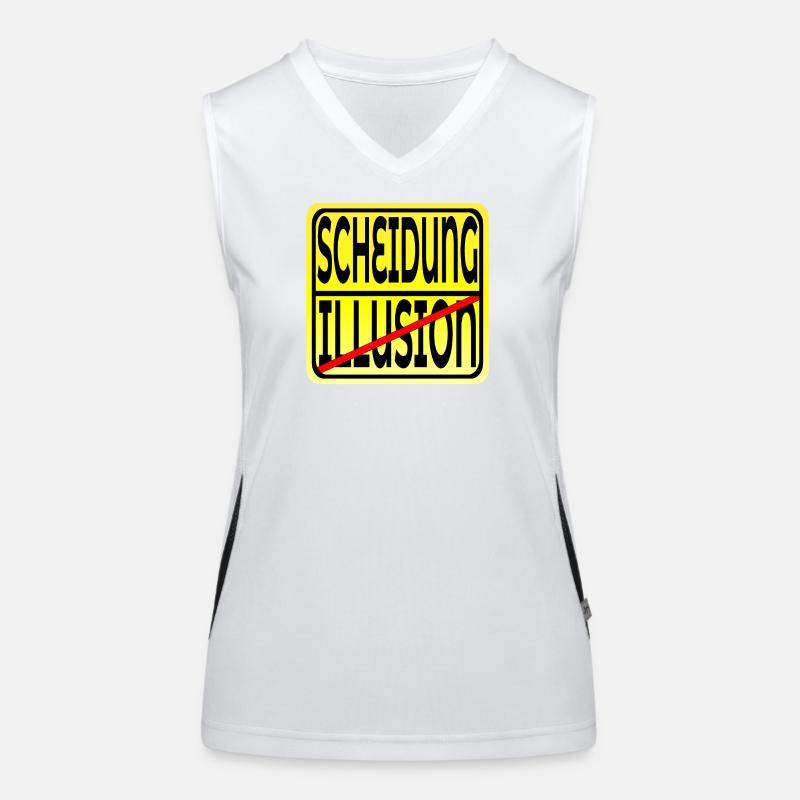 EHE ILLUSION - TRENNUNG SCHEIDUNG Funktionelles Kontrast-Tank Top für Frauen