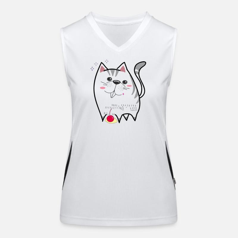 chat mignon Débardeur respirant contrasté Femme