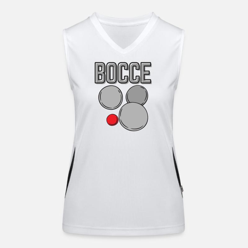 Bocce Saying Bocce Ball avec Jack Bocci Game Bocce Débardeur respirant contrasté Femme