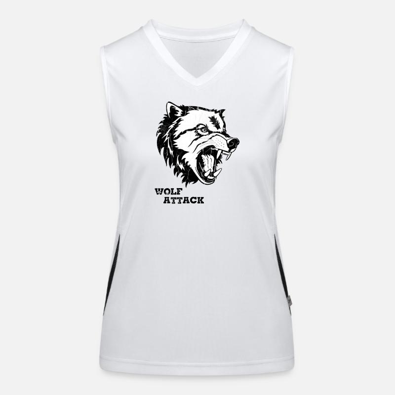 WOLF ATTACK Women's Functional Contrast Tank Top