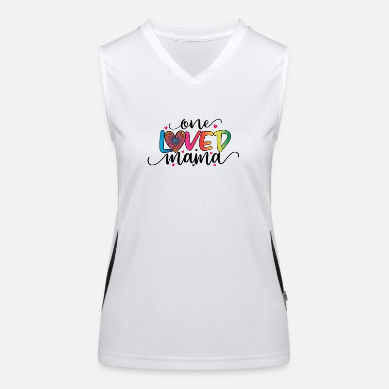 One Loved Mama Women's Functional Contrast Tank Top