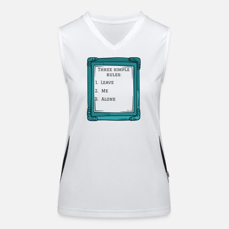 Three simple rules Funktionelles Kontrast-Tank Top für Frauen