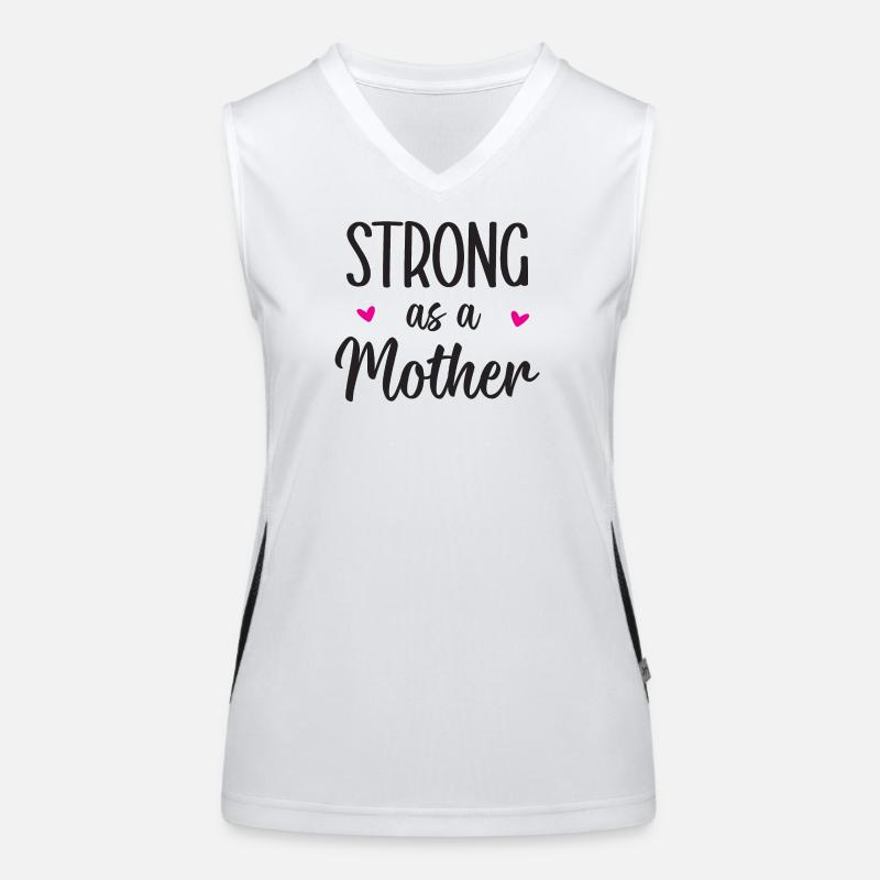 Stark wie eine Mutter Funktionelles Kontrast-Tank Top für Frauen
