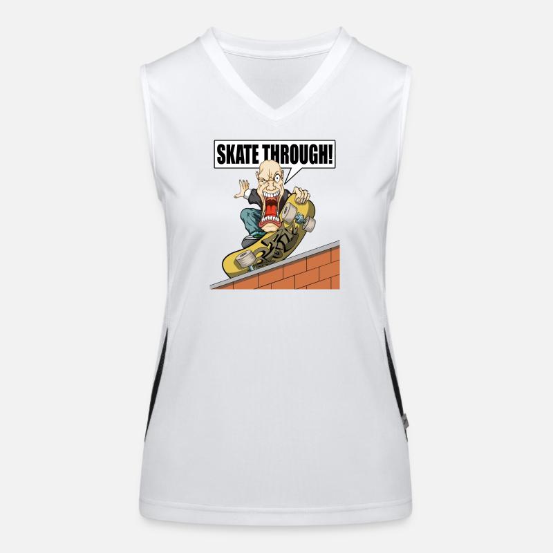 Skat through! Women's Functional Contrast Tank Top