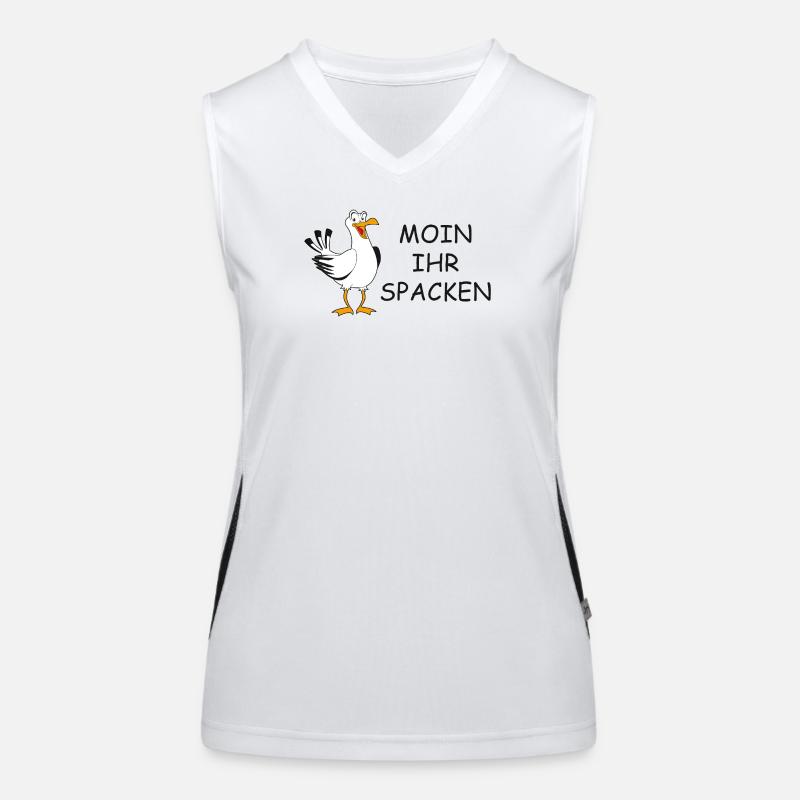 Moin ihr Spacken Funktionelles Kontrast-Tank Top für Frauen