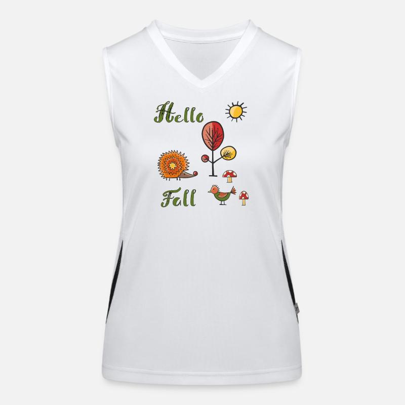 Hello Fall Women's Functional Contrast Tank Top