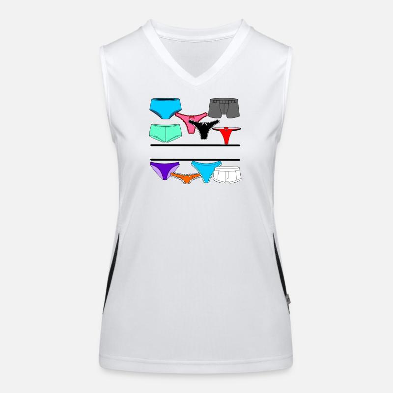 Dessous-Logo mit Slip und Unterhose Funktionelles Kontrast-Tank Top für Frauen