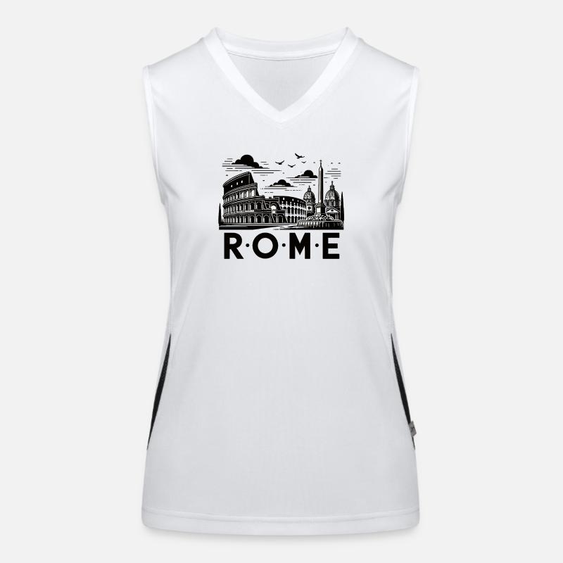 Rom Funktionelles Kontrast-Tank Top für Frauen