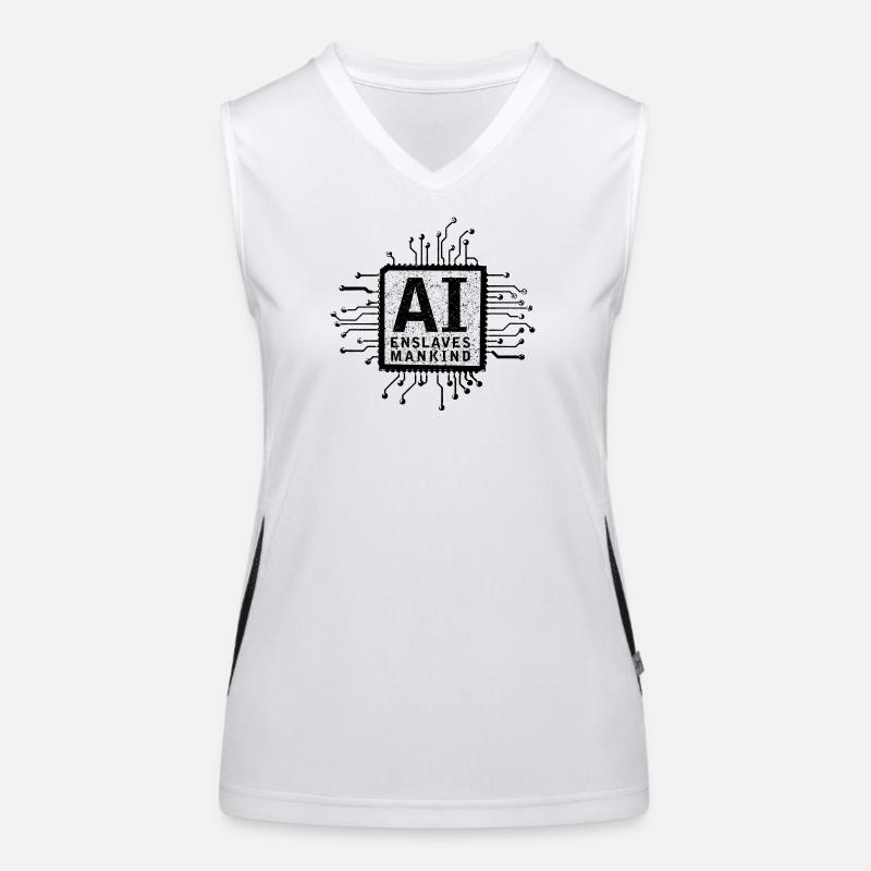 artificial intelligence Funktionelles Kontrast-Tank Top für Frauen