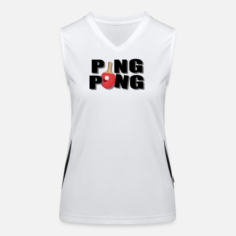 Ping pong Débardeur respirant contrasté Femme
