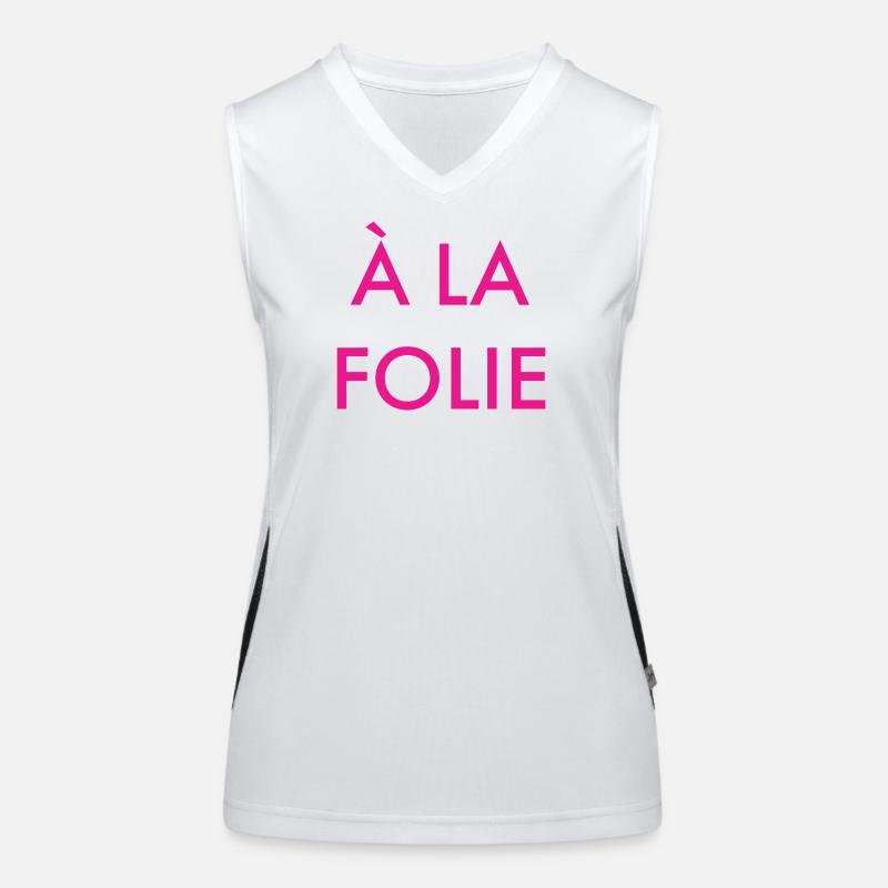 a la folie Débardeur respirant contrasté Femme